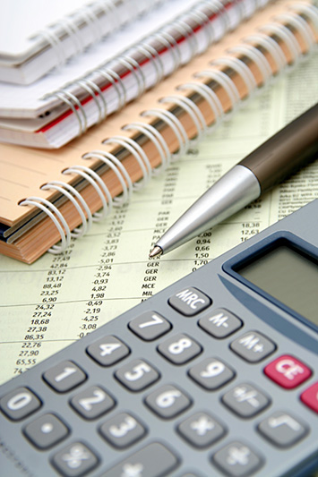 Calculator and pen